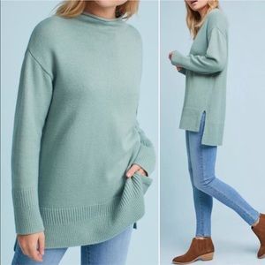 Anthropologie Moth Saskia Mock Neck Sweater
